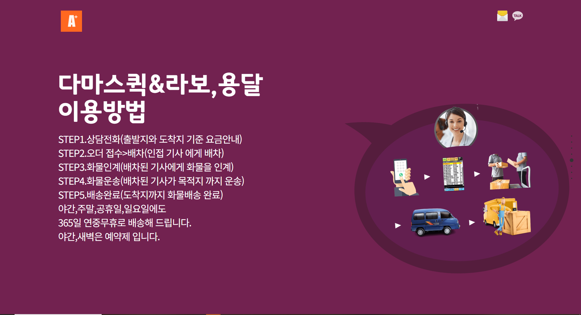 가평 야간 24시 연중무휴 다마스용달